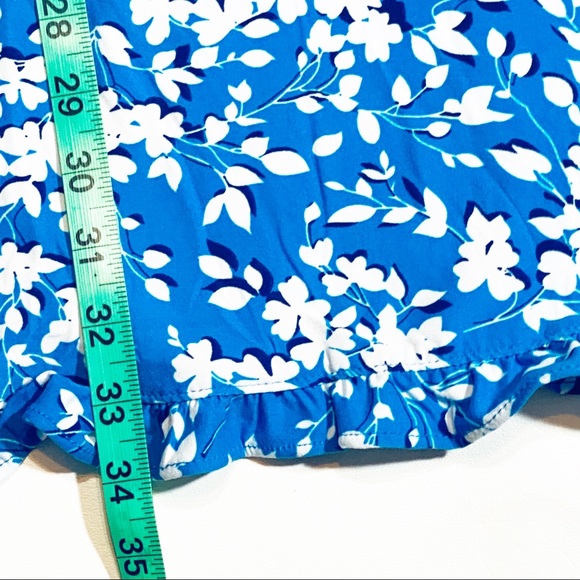 Draper James Blue & White Floral Sleeveless Stretch Dress Small Medium NEW NWT. - Picture 6 of 11